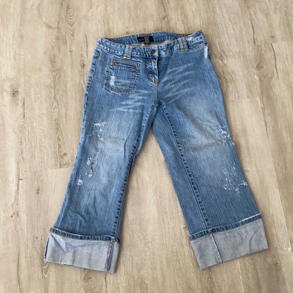INC Cropped straight leg jeans in a size 6 petite.
